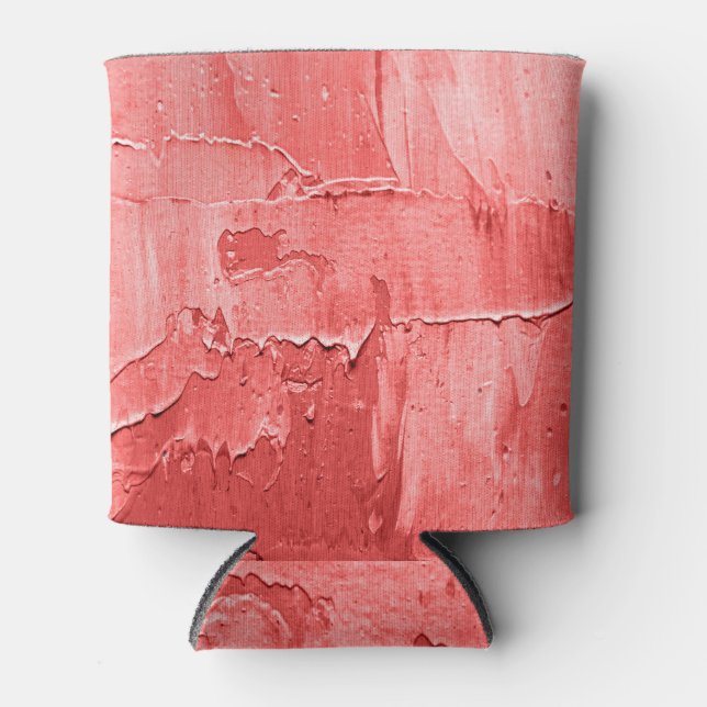 Abstrakte Ölfarbe, Leinwand Textur. Dosenkühler (Vorderseite)