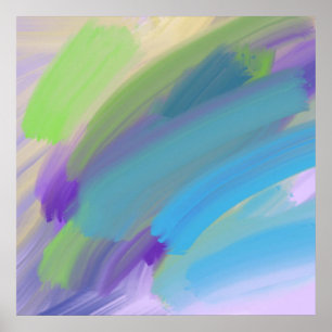 abstrakte Ölfarbe Poster