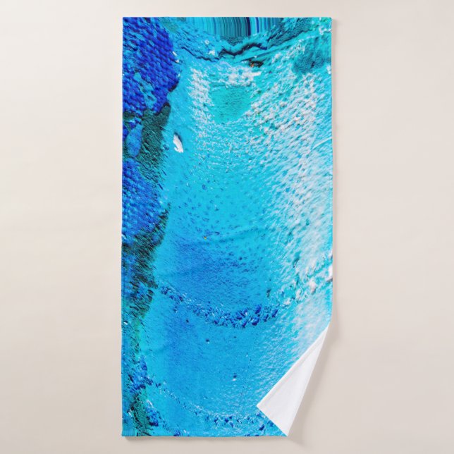 Abstrakte Ölfarbe Textur auf Leinwand, Hintergrund Badehandtuch (Badehandtuch)