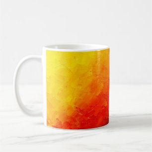 abstrakte Ölfarbe Textur auf Leinwand, Hintergrund Kaffeetasse