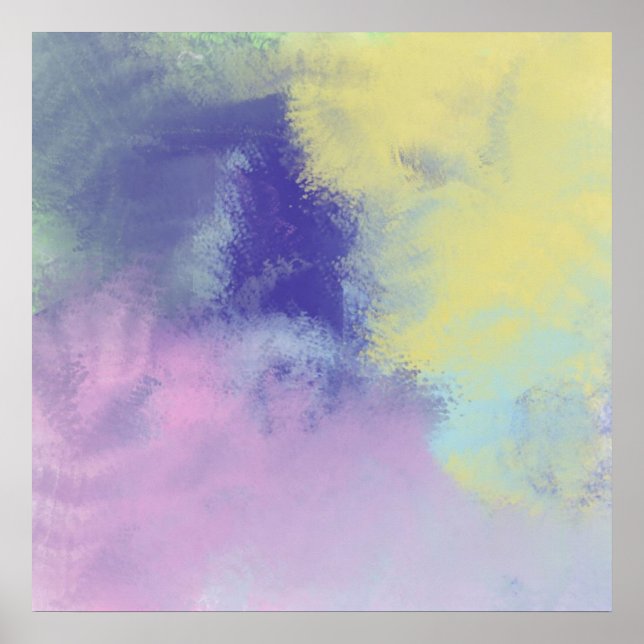 abstrakte Ölkunst Poster (Vorne)