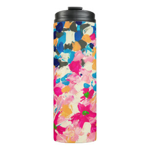  abstrakte Ölmalerei auf Leinwand. Mehrfarbiger We Thermosbecher