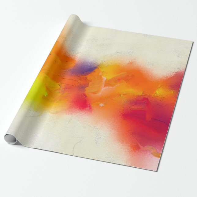 Abstrakte Ölmalerei auf Leinwand Textur.  Geschenkpapier (Ungerollt)
