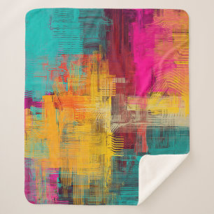 Abstrakte Ölmalerei, ausdrucksstarker Hintergrund. Sherpadecke