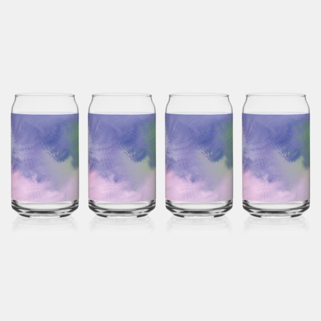 abstrakte Ölmalerei Dosenglas (Vorderseite)