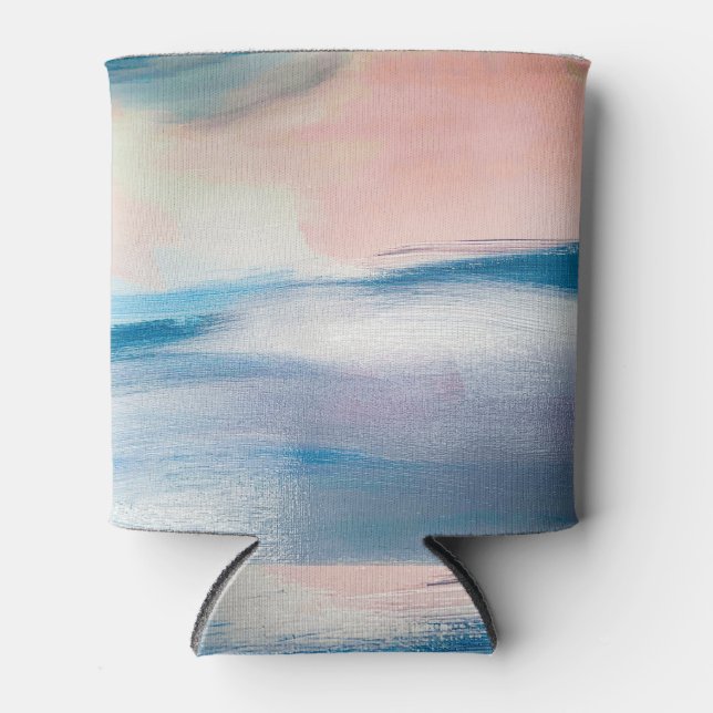 Abstrakte Ölmalerei, Leinwand-Textur. Dosenkühler (Vorderseite)