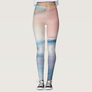 Abstrakte Ölmalerei, Leinwand-Textur. Leggings