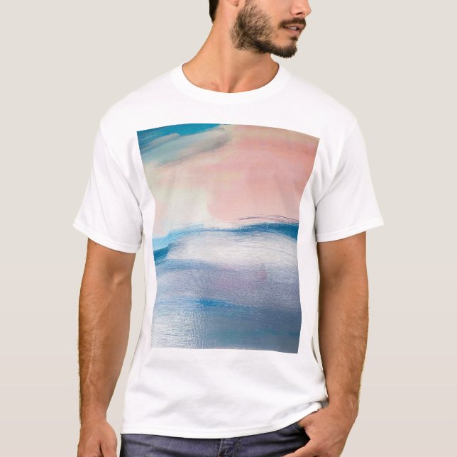 Abstrakte Ölmalerei, Leinwand-Textur. T-Shirt (Vorderseite)