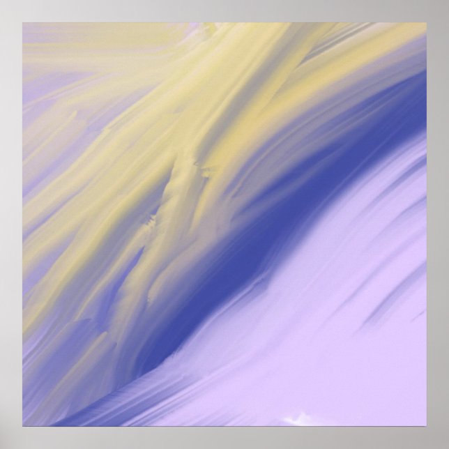 abstrakte Ölmalerei Poster (Vorne)