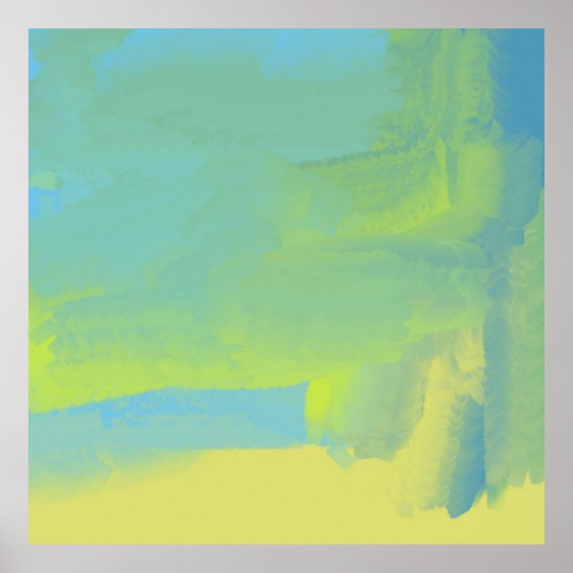 abstrakte Ölmalerei Poster (Vorne)