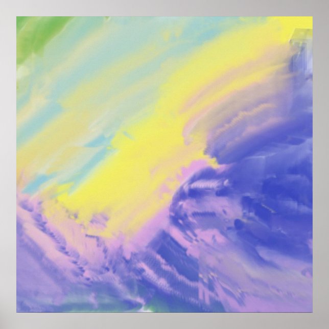 abstrakte Ölmalerei Poster (Vorne)