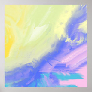 abstrakte Ölmalerei Poster