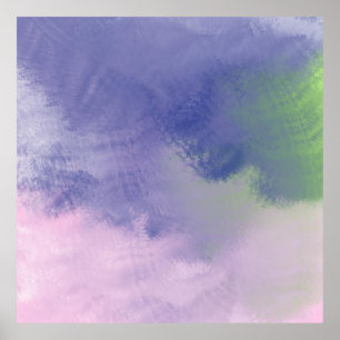 abstrakte Ölmalerei Poster