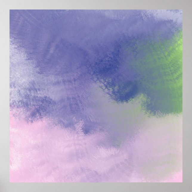 abstrakte Ölmalerei Poster (Vorne)