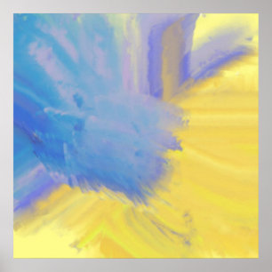 abstrakte Ölmalerei Poster