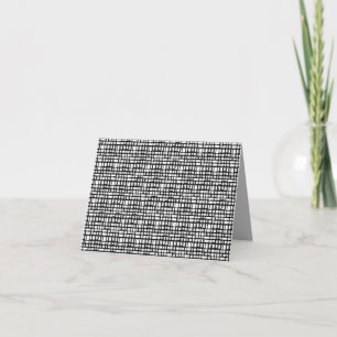 Abstrakte optische Grid-Karte Feiertagskarte