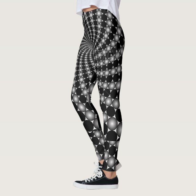 Abstrakte optische Illusion Leggings (Links)