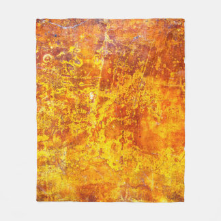 Abstrakte orange Hintergrundtextur Betonwand,  Fleecedecke