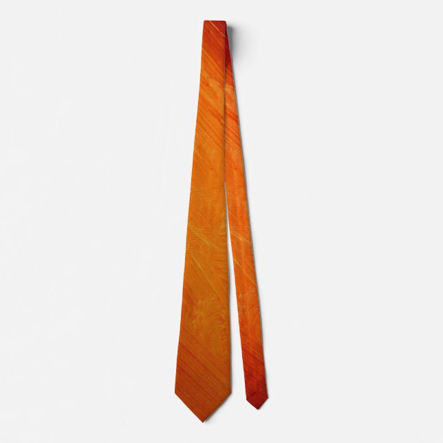 abstrakte Orange Krawatte (Vorderseite)