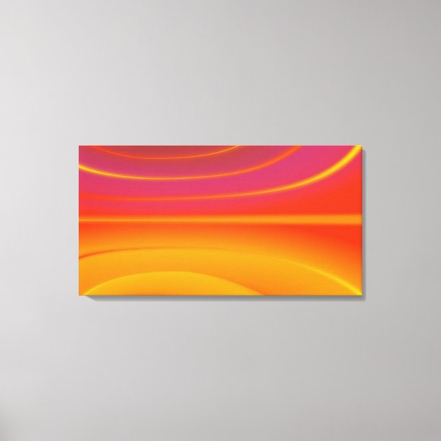 Abstrakte Orange Swirl gezwirnte Canvas Print Leinwanddruck (Vorderseite)