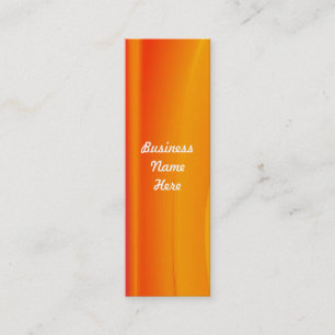 Abstrakte Orange Swirl Lesezeichen Business Cards Mini Visitenkarte