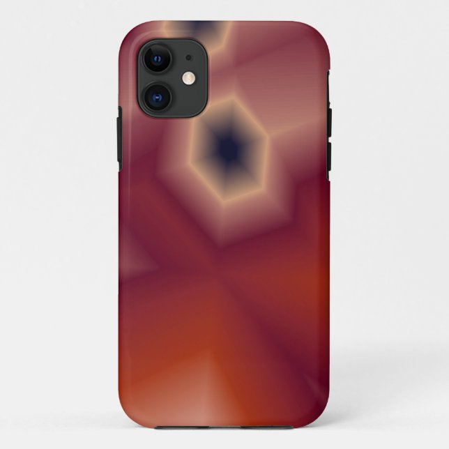 abstrakte orangefarbene und rosa Telefonabdeckung Case-Mate iPhone Hülle (Rückseite)