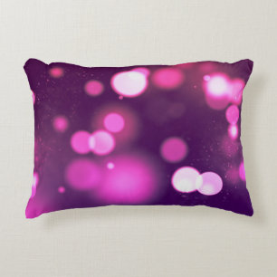 Abstrakte Orbs Rosa/Lila Party Design Dekokissen