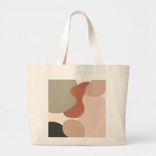 Abstrakte organische Blob-Kunst – Modern minimal Jumbo Stoffbeutel