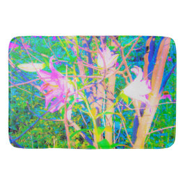 Abstrakte orientalische Lilien in meinem Rubio-Gar Badematte