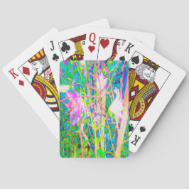Abstrakte orientalische Lilien in meinem Rubio-Gar Spielkarten