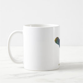 Abstrakte Ostrich-Silhouette Tasse
