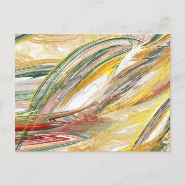 Abstrakte Paint Smear Postkarte (Vorderseite)