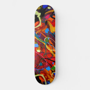 Abstrakte Paint Spritzer Skateboard