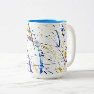 Abstrakte Paint Spritzer Tasse