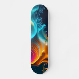 Abstrakte Paint Tropfen Skateboard