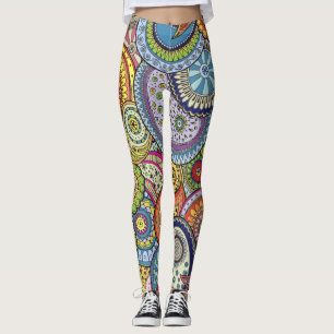 Abstrakte Paisleys-Muster Leggings