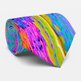 Abstrakte Palette Messer Art Krawatte 3