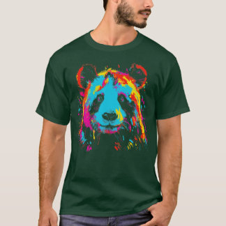 Abstrakte Panda T-Shirt