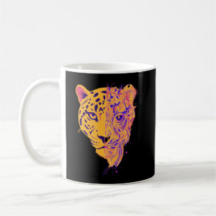 Abstrakte Panther-Identität – Symbolische moderne Kaffeetasse