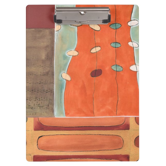 Abstrakte Parade der Eier durch Heidekraut J Vess Klemmbrett (Vorderseite)