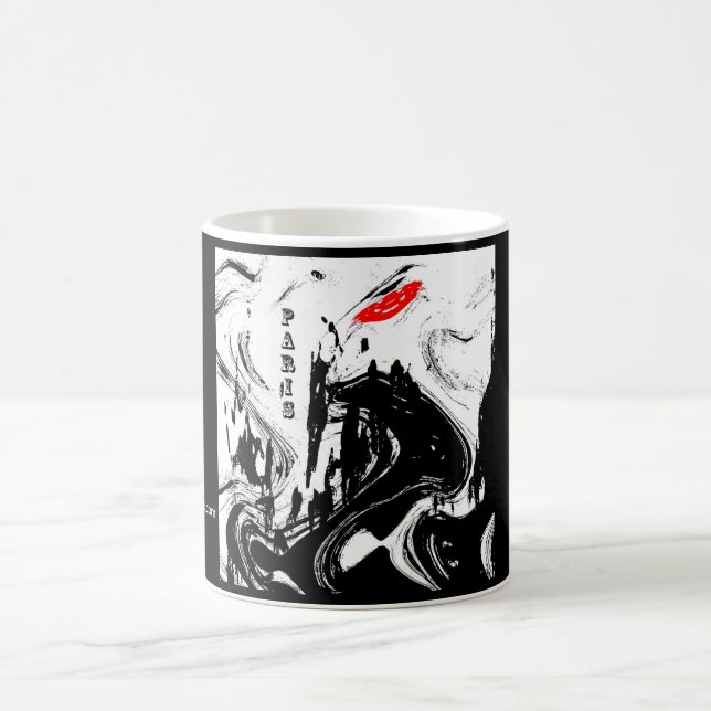 Abstrakte "Paris" Kaffee-Tasse Tasse (Mittel)