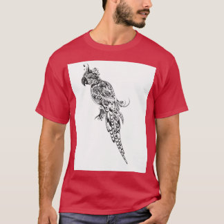 Abstrakte Parrot-Silhouette T-Shirt