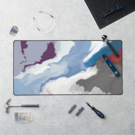 Abstrakte Pastel Paint Mountain Edition Schreibtischunterlage