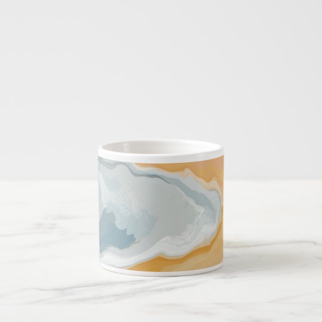 Abstrakte Pastel Paint Summer Edition Kaffee Tasse (Vorderseite)