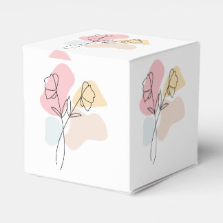 Abstrakte Pastell Floral Geschenkschachtel