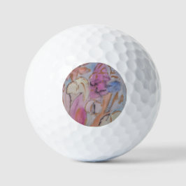 Abstrakte Pastell Floral Golfball