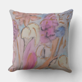 Abstrakte Pastell Floral Kissen