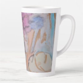 Abstrakte Pastell Floral Milchtasse