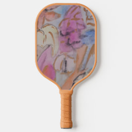 Abstrakte Pastell Floral Pickleball Schläger