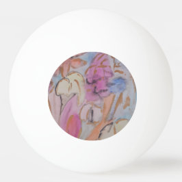 Abstrakte Pastell Floral Tischtennisball